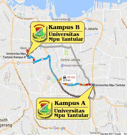 Campus Locations Universitas Mpu Tantular Jakar Nomor